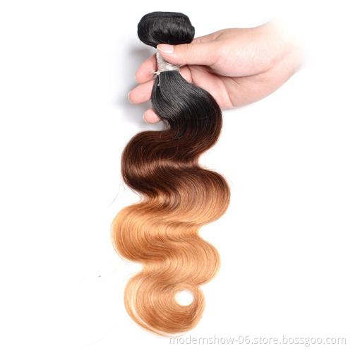 2021 Wholesale Colored Human Hair Human Hair Bundles 1b 4 27 Straight, Body Wave, Curly Brazilian Hair Stock within 24 Hours